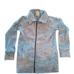 Thread & Supply Gray Zip Up Jacket Women’s Medium Full Zip Cozy Fleece Lined